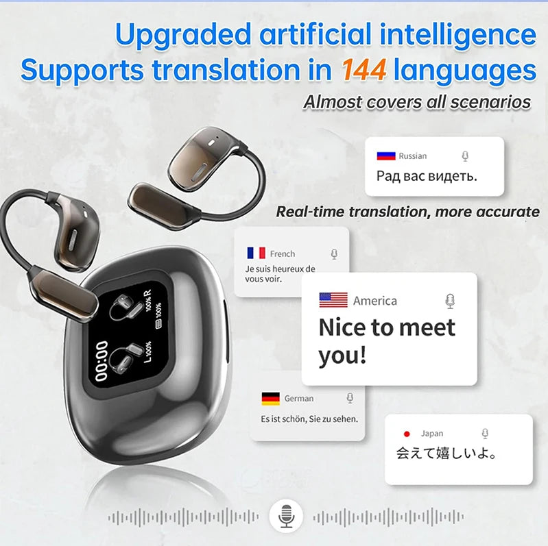 AI Real-Time Translation Earbuds