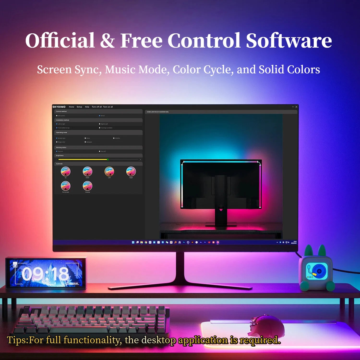RGB Monitor Sync Backlight Strip
