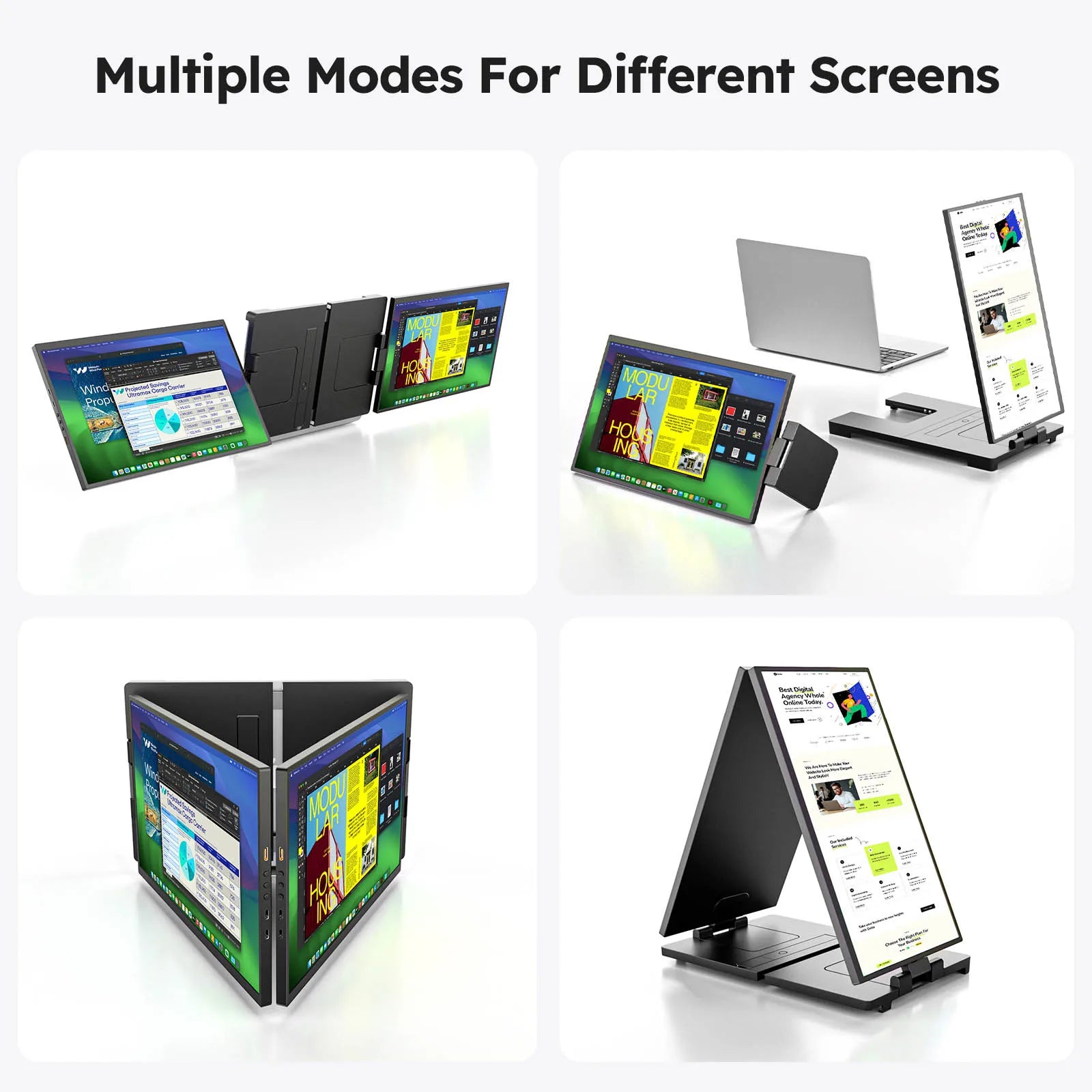 15.6" Triple Screen Laptop Extender