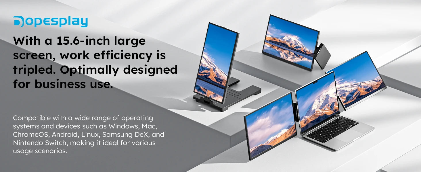 15.6" Triple Screen Laptop Extender