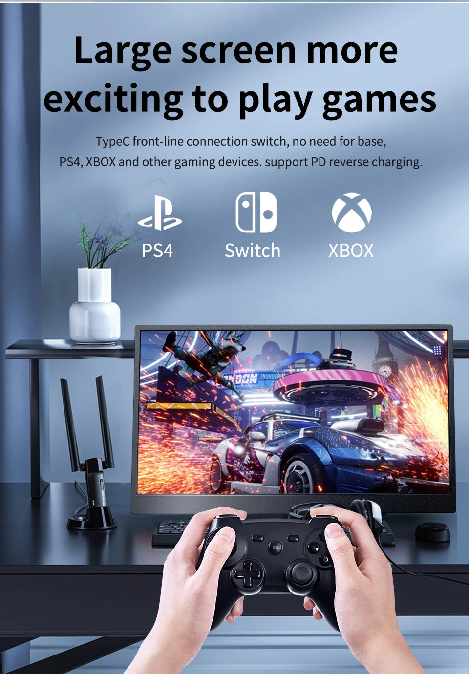 15.6" Portable FHD Gaming Monitor