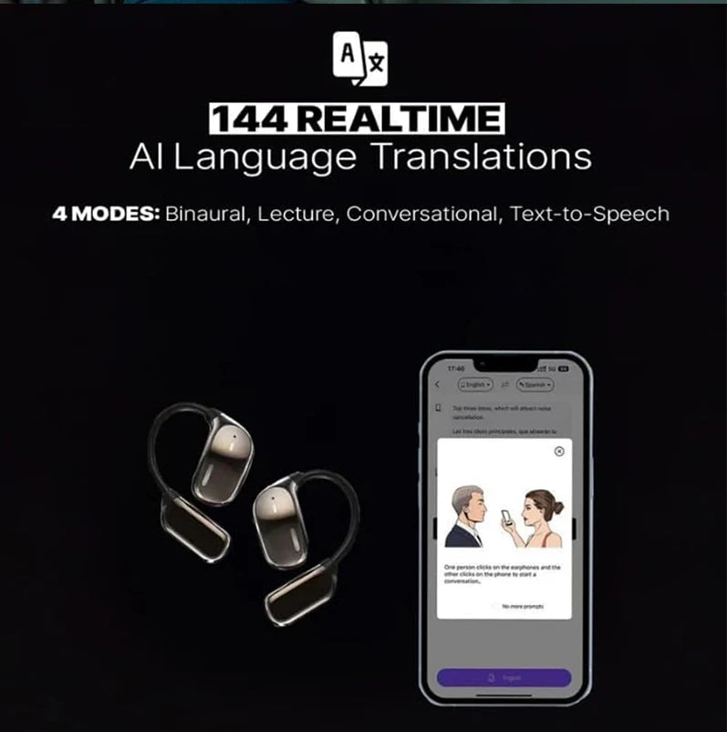AI Real-Time Translation Earbuds