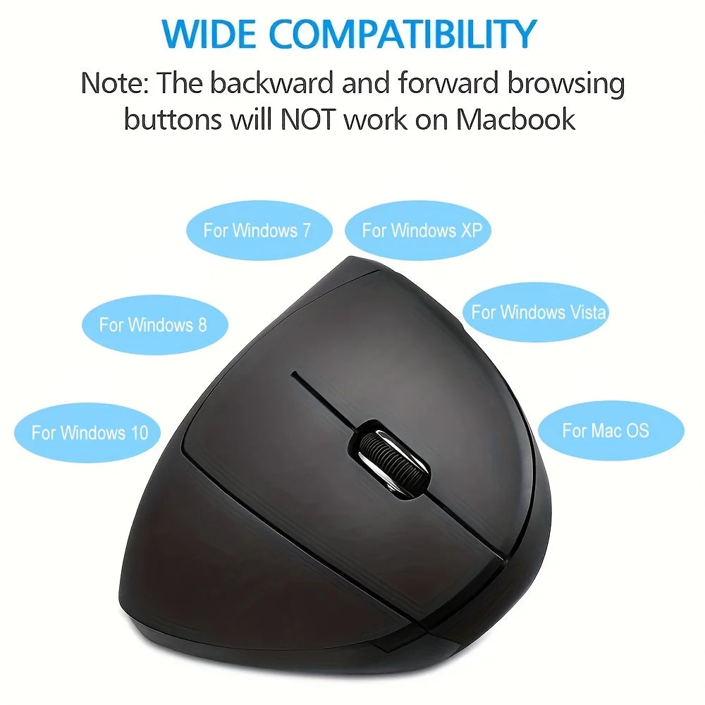 Ergonomic Vertical RGB Gaming Mouse