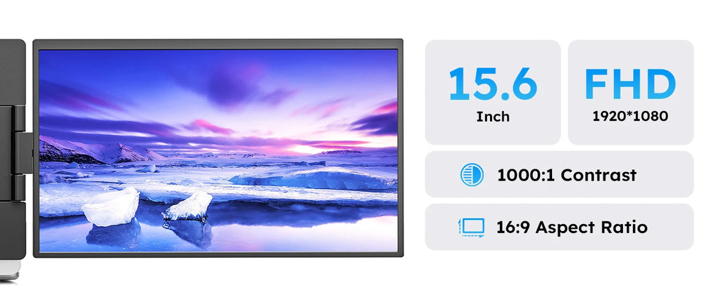 15.6" Triple Screen Laptop Extender