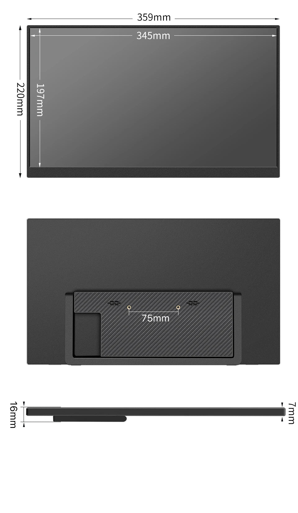 15.6" Portable FHD Gaming Monitor