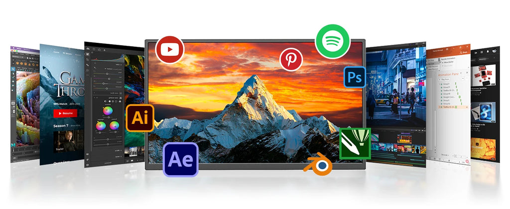 15.6" Triple Screen Laptop Extender