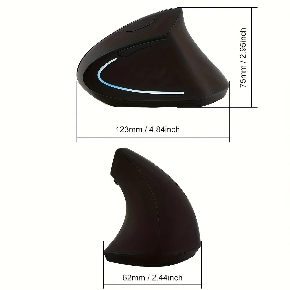 Ergonomic Vertical RGB Gaming Mouse