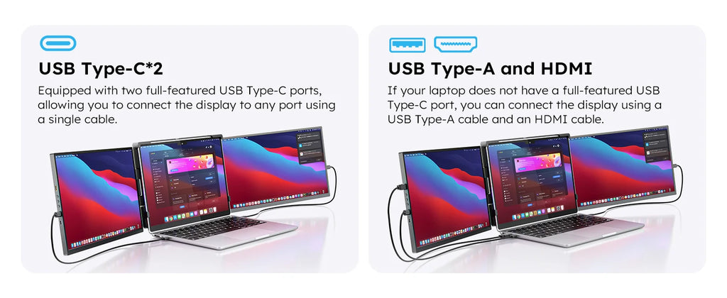 15.6" Triple Screen Laptop Extender
