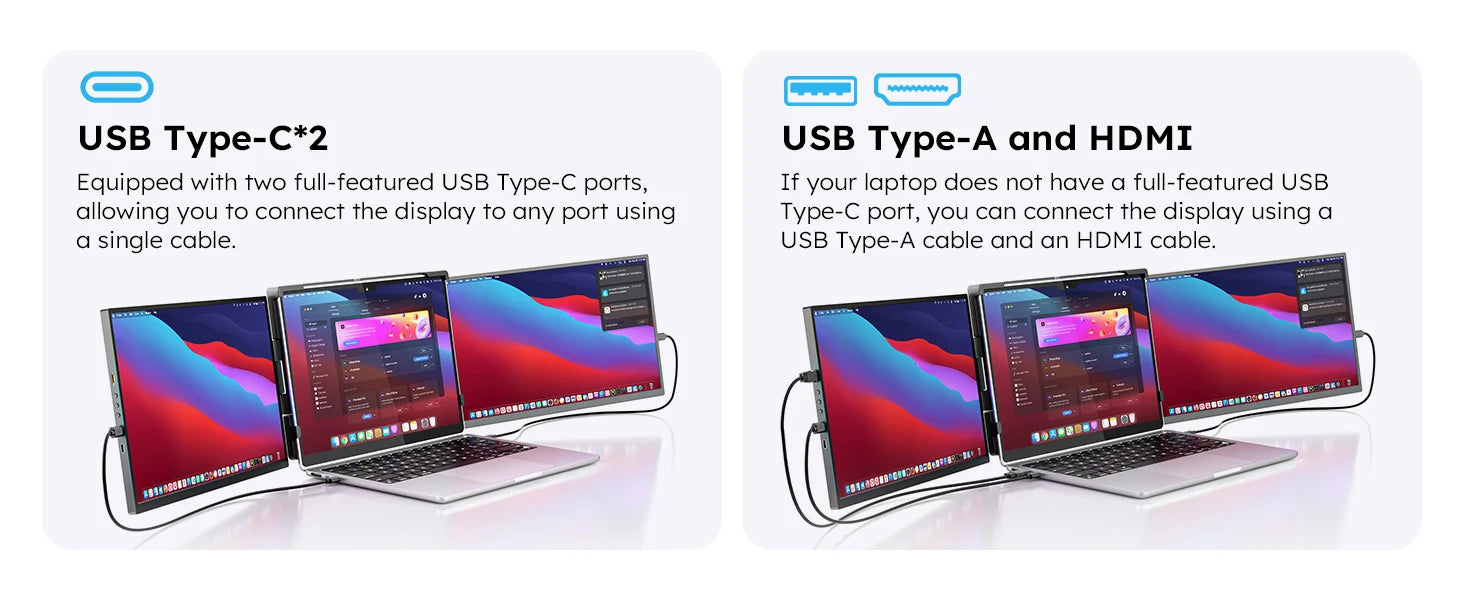 15.6" Triple Screen Laptop Extender