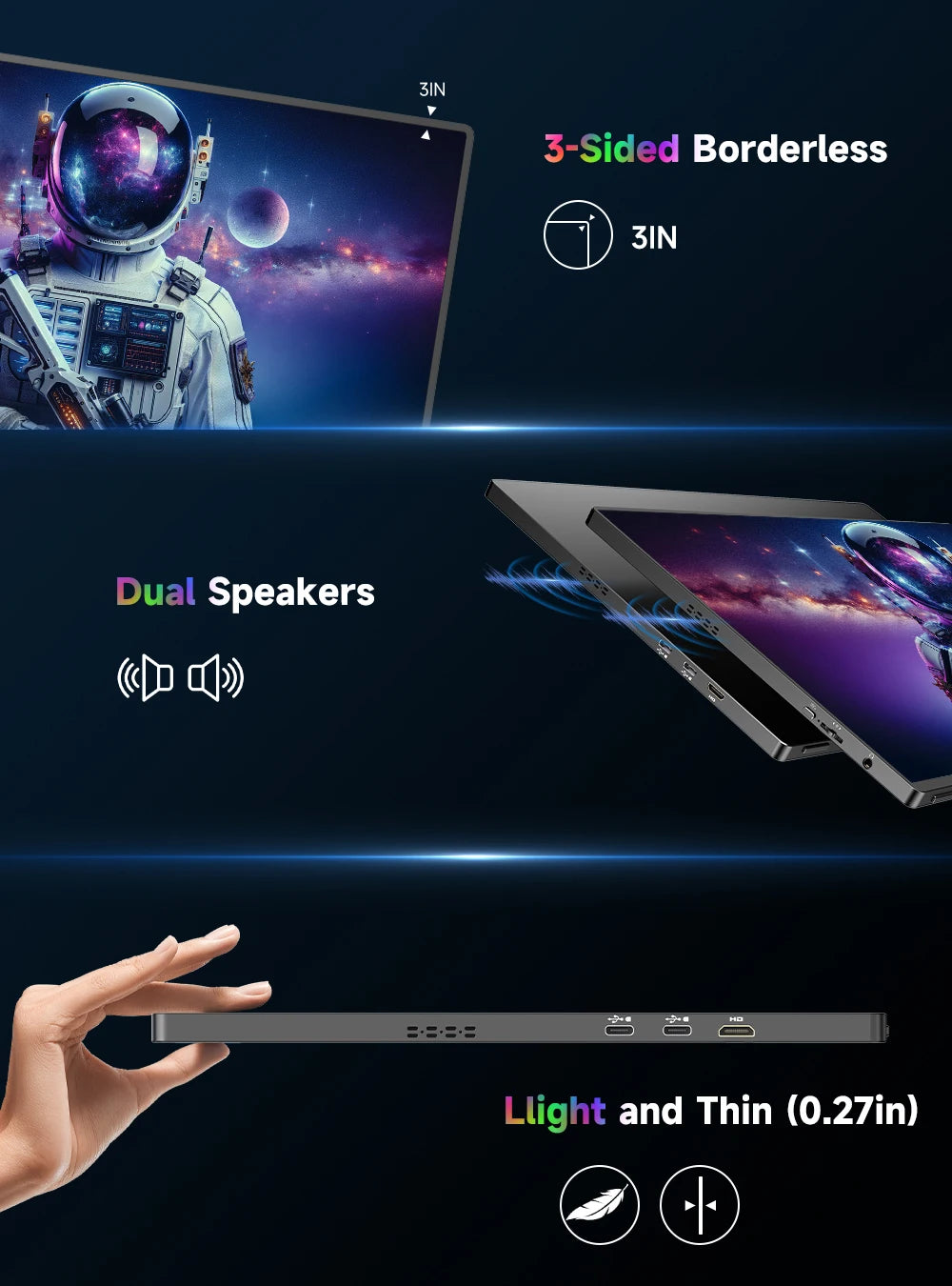UPERFECT 4K 16" Portable Monitor