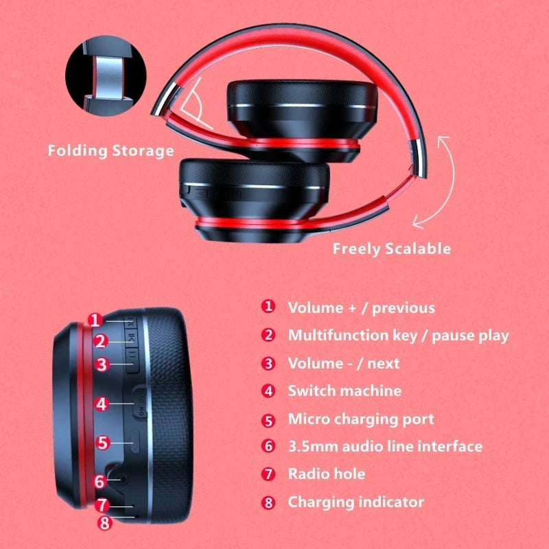 Deep Bass Wireless Headphones