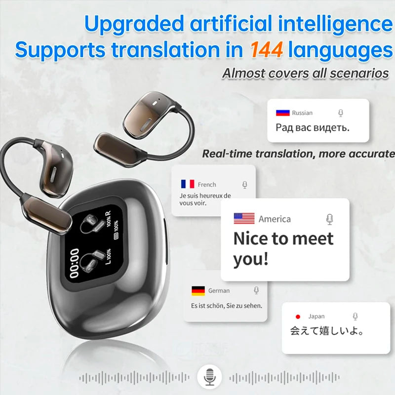 AI Real-Time Translation Earbuds