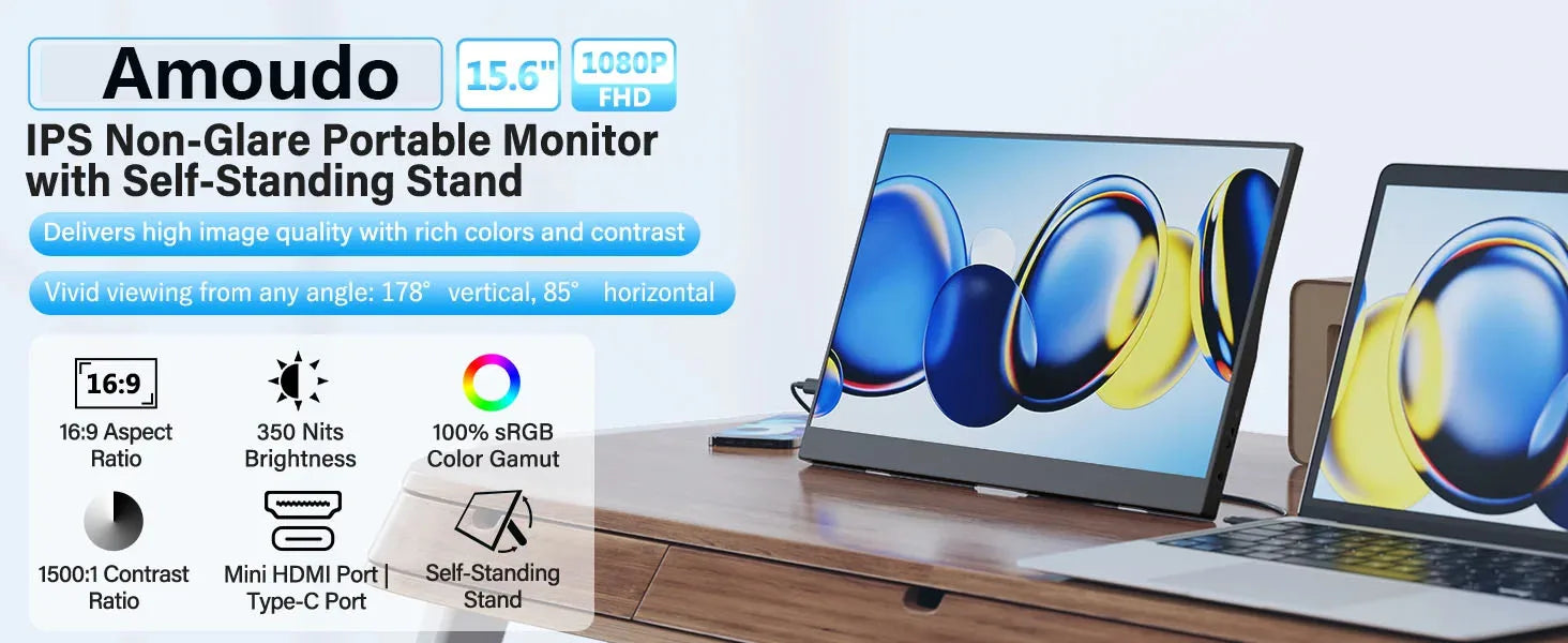 15.6" FHD Portable Monitor