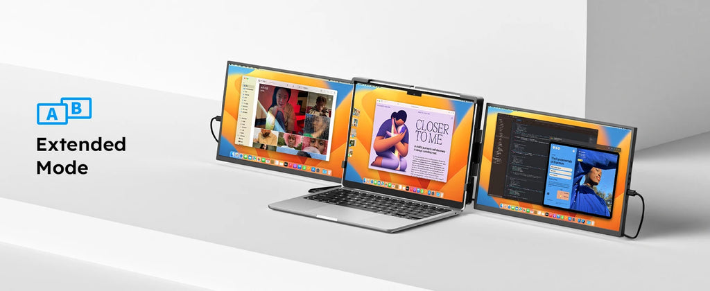 15.6" Triple Screen Laptop Extender
