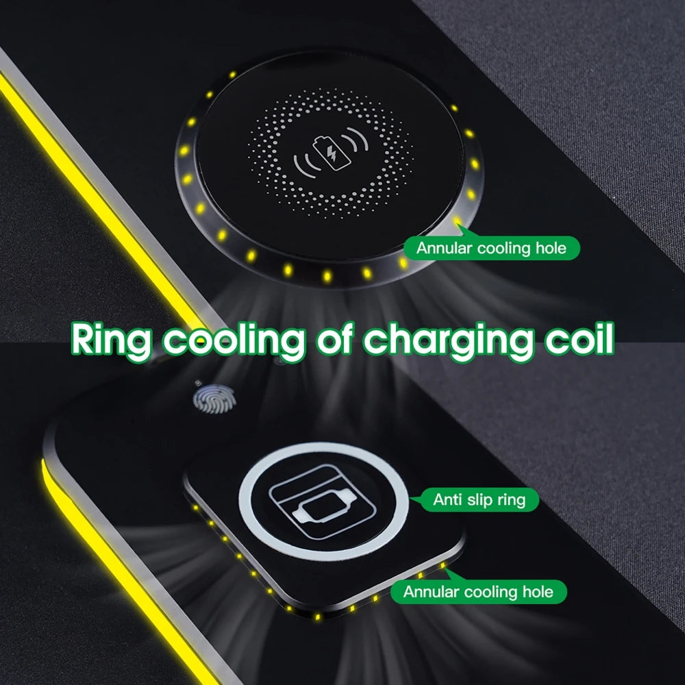 3-in-1 Wireless Charging Gaming Desk Mat