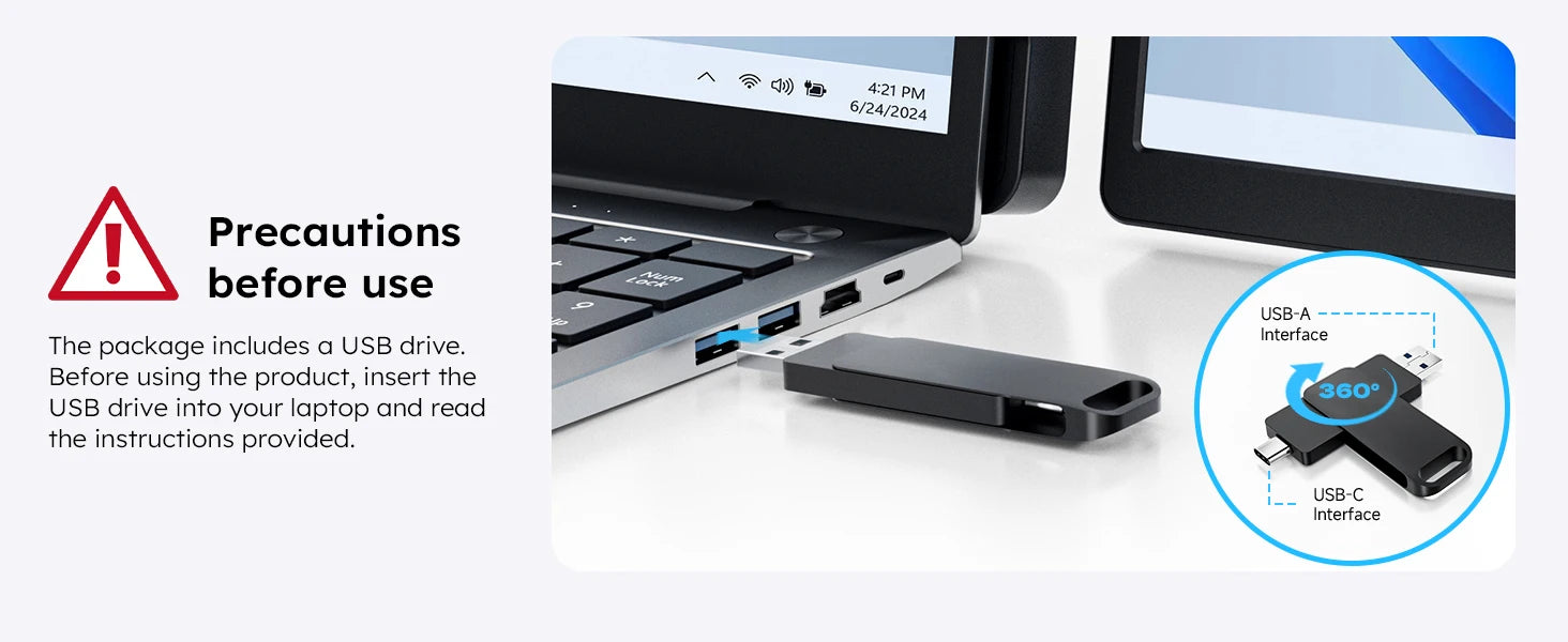 15.6" Triple Screen Laptop Extender