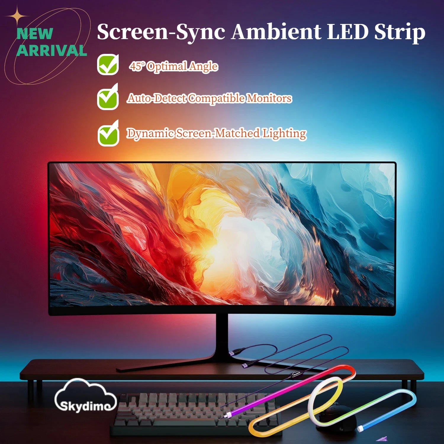 RGB Monitor Sync Backlight Strip