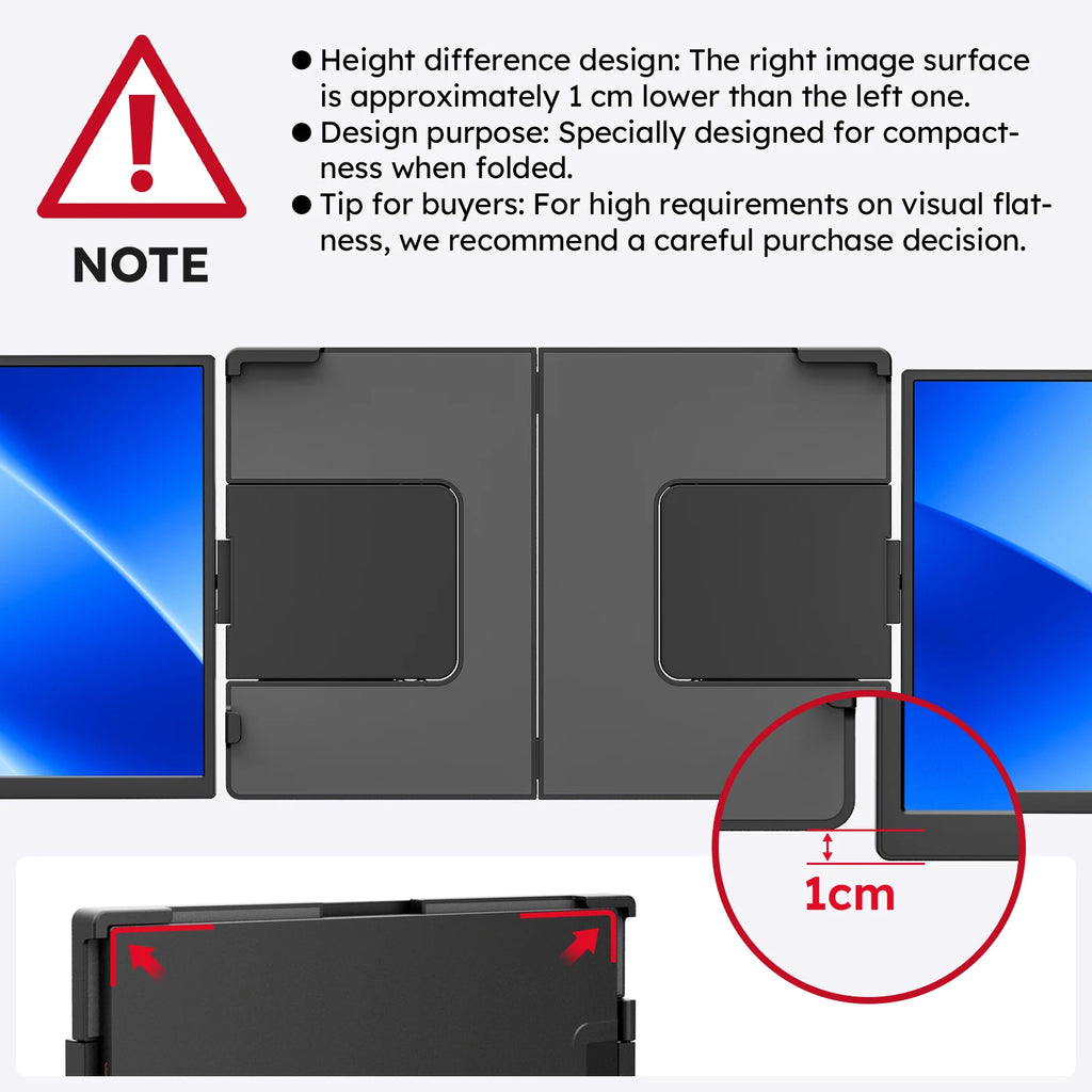 15.6" Triple Screen Laptop Extender