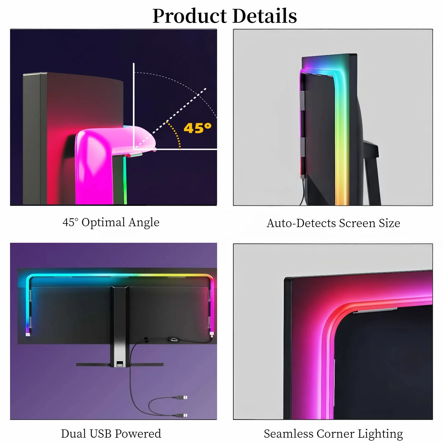 RGB Monitor Sync Backlight Strip